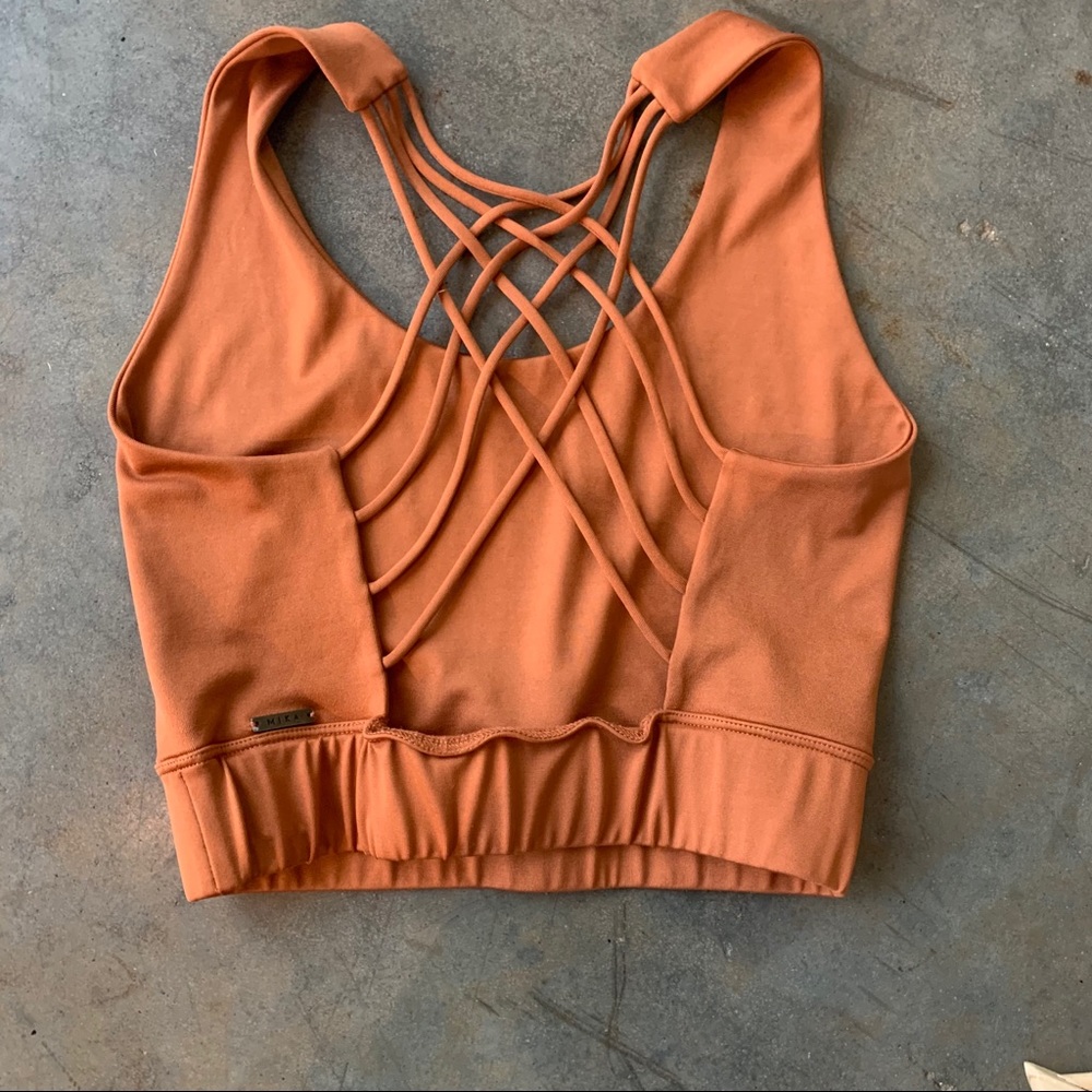 Mika Yoga Wear Kendra Top - Copper NWT